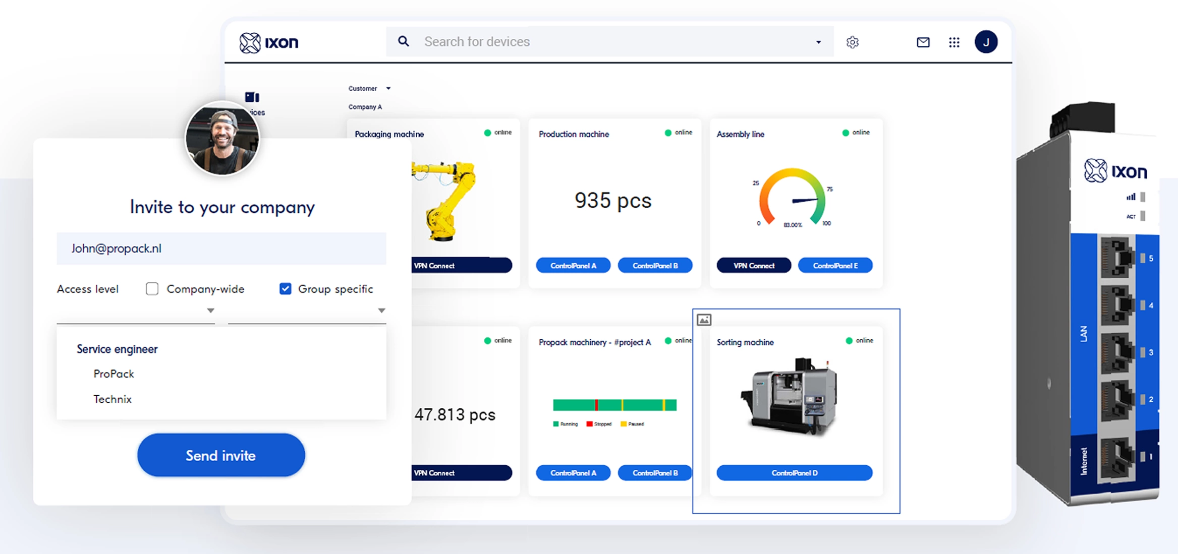 La solución integral de IXON ayuda a los fabricantes de máquinas con la implementación paso a paso del IIoT
